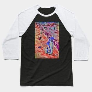 The Scream (Munch Inspired) Baseball T-Shirt